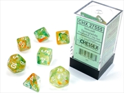 Buy Chessex Polyhedral 7-Die Set Nebula Spring/White (Luminary Effect)