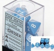 Buy Chessex Polyhedral 7-Die Set Opaque Light Blue/White