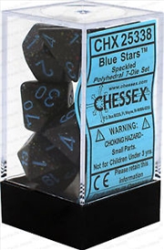 Buy Chessex Polyhedral 7-Die Set Speckled Blue Stars