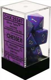 Buy Chessex Polyhedral 7-Die Set Speckled Silver Tetra