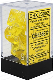 Buy Chessex Polyhedral 7-Die Set Translucent Yellow/White