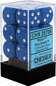 Buy Chessex Speckled 16mm D6 Water Dice Block (12 dice)