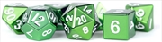 Buy MDG 16mm Metal Polyhedral Dice Set: Green 