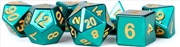 Buy MDG 16mm Metal Polyhedral Dice Set: Turquoise