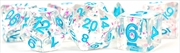 Buy MDG 16mm Resin Polyhedral Dice Set: Clear Confetti
