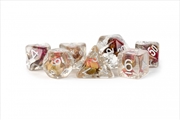 Buy MDG 16mm Resin Polyhedral Dice Set: Infused Rose Dice