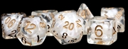 Buy MDG 16mm Resin Polyhedral Dice Set: Pearl with Copper Numbers