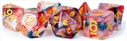 Buy MDG 16mm Resin Polyhedral Dice Set: Unicorn Phoenix Ash