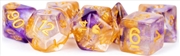 Buy MDG 16mm Resin Polyhedral Dice Set: Unicorn Royal Sunset