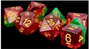 Buy MDG 16mm Resin Polyhedral Dice Set: Watermelon