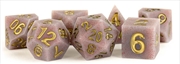 Buy MDG 16mm Sharp Edge Silicone Rubber Polyhedral Dice Set: Volcanic Soot 
