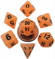 Buy MDG 10mm Mini Polyhedral Dice Set: Glow Orange