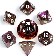Buy MDG 10mm Mini Polyhedral Dice Set: Stardust Supervolcano