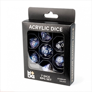 Buy MDG 16mm Acrylic Polyhedral Dice Set: Stardust Galaxy (Premium Packaging)