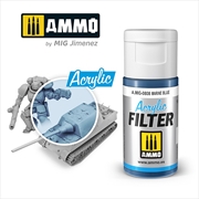 Buy Ammo by MIG -  Acrylic Filter - Marine Blue