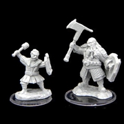 Buy Critical Role Unpainted Minis: Kymal Militia Brawler & Jorenn Militia Holy Axeman