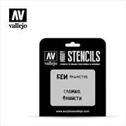 Buy Vallejo - Stencils - AFV Markings - Soviet Slogans WWII Num. 1