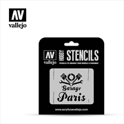 Buy Vallejo - Stencils - Lettering & Signs - Vintage Garage Sign