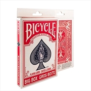 Buy Bicycle Big Box Playing Cards Red