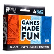 Buy Bicycle 4 Games Pack - Hearts Spades Euchre and Solitaire