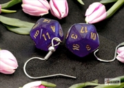 Buy Chessex Earrings Mini d20 Pair Borealis Royal Purple (Hook)