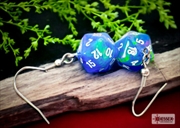 Buy Chessex Earrings Mini d20 Pair Festive Waterlily (Hook)