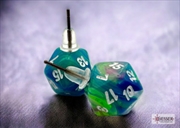 Buy Chessex Earrings Mini d20 Pair Festive Waterlily (Stud)