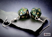 Buy Chessex Earrings Mini d20 Pair Scarab Jade (Hook)