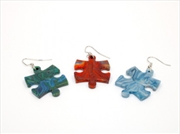 Buy Chessex Earrings Puzzle Piece Pair Lustrous (Assorted Dice Colours)