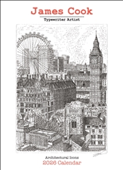 Buy James Cook Typewriter Artist 2026 Deluxe Calendar