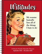 Buy Wititudes 16-Month 2025-2026 Planner Calendar