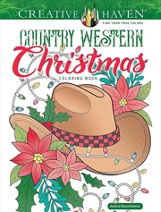 Buy Creative Haven Country Western Christmas Coloring Book