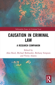 Buy Causation In Criminal Law