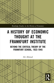 Buy A History of Economic Thought at the Frankfurt Institute