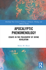 Buy Apocalyptic Phenomenology