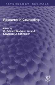 Buy Research in Counseling