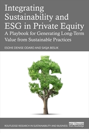 Buy Integrating Sustainability and ESG in Private Equity