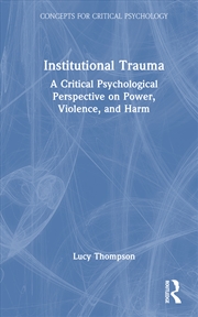 Buy Institutional Trauma
