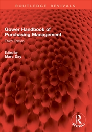 Buy Gower Handbook of Purchasing Management