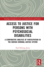 Buy Access to Justice for Persons with Psychosocial Disabilities