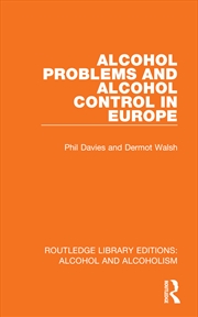 Buy Alcohol Problems and Alcohol Control in Europe