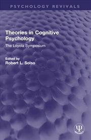 Buy Theories in Cognitive Psychology