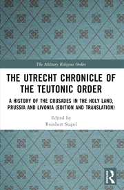 Buy The Utrecht Chronicle of the Teutonic Order