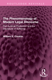 Buy The Phenomenology of Modern Legal Discourse