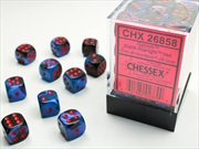 Buy Chessex 12mm D6 Dice Block Gemini Black-Starlight/Red 