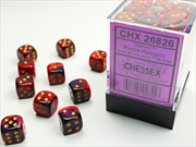Buy Chessex 12mm D6 Dice Block Gemini Purple-Red/Gold