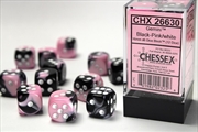 Buy Chessex 16mm D6 Dice Block Gemini Black-Pink/White 