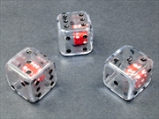 Buy Chessex 19mm Double Dice Clear/black (Individual Dice)