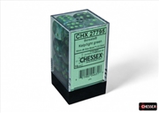 Buy Chessex Borealis 16mm D6 Kelp/Light Green Luminary Dice Block (12 Dice)