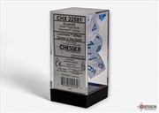 Buy Chessex Borealis Mega-hedral 7-Die Set Icicle/light blue Luminary